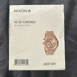 Rose gold Nixon watch